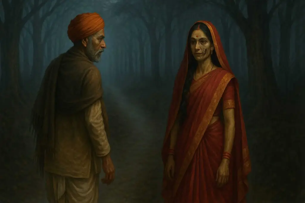 चिनाबगढ़ के जंगल में खड़ी चुड़ैल