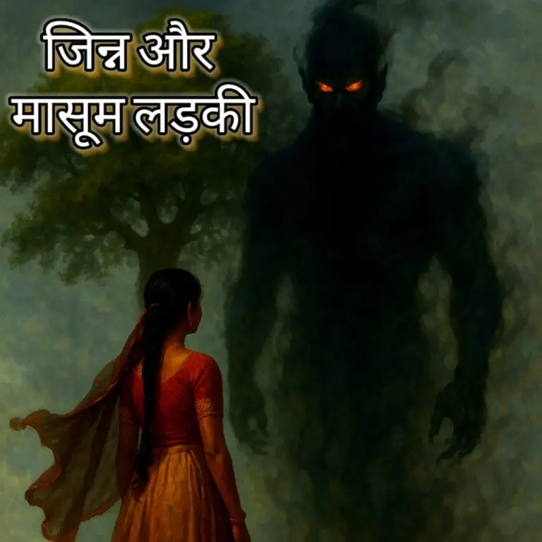 जिन्न और मिनी की कहानी पर आधारित AI जेनरेटेड तस्वीर
